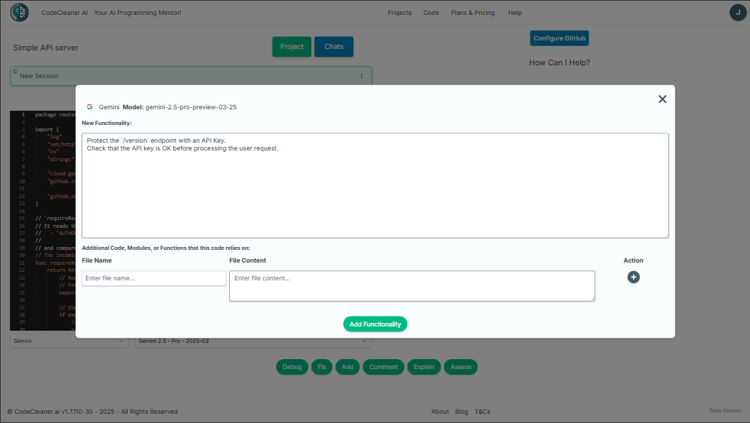 Add screen