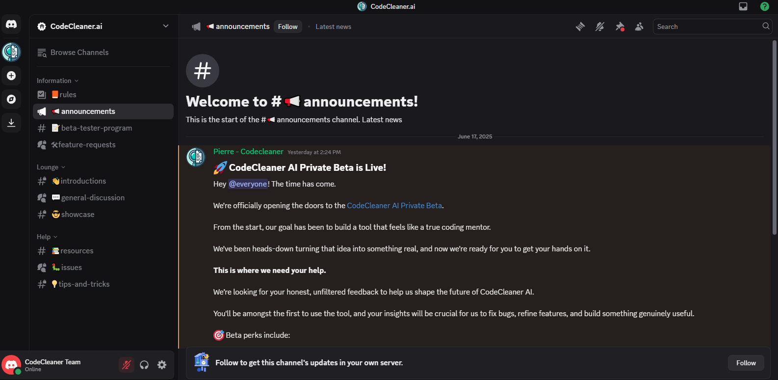 Discord-announements-channel
