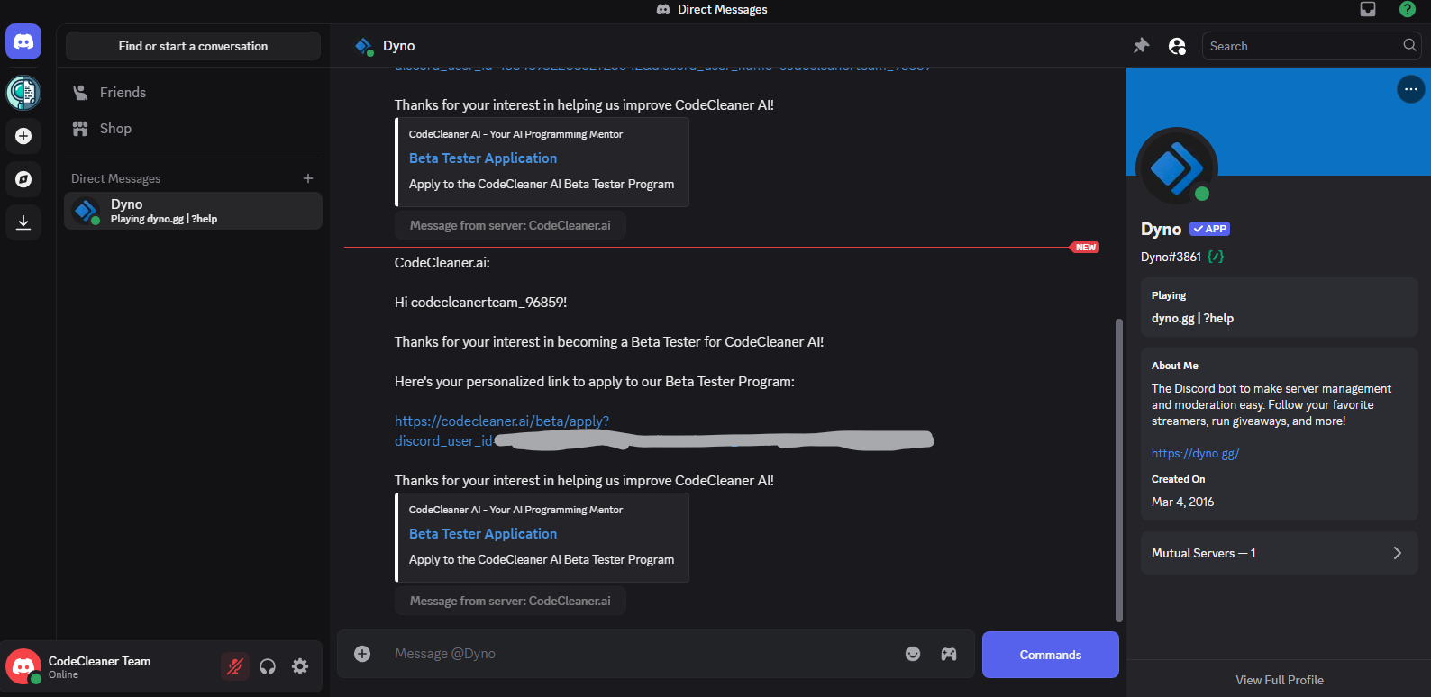 Discord-dynobot-direct-message