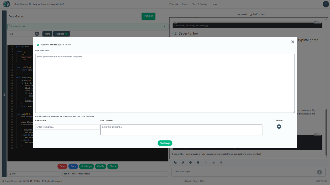 Followup action - Challenge